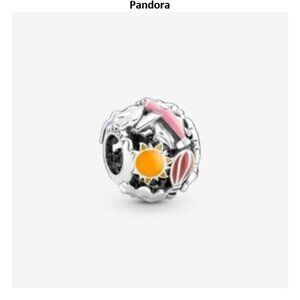 Pandora Fly Away Rainbow Sky & Travel Charm